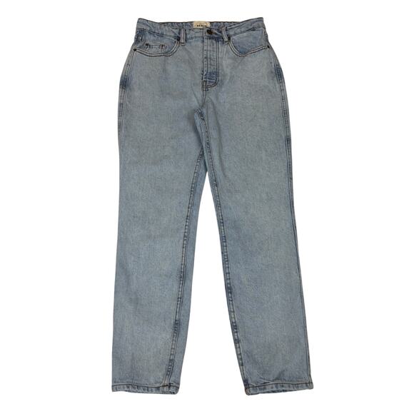 Sezane Denim Brut Sexy Jeans Women's 38 US 6 Mid Rise Tapered Straight - Picture 1 of 13